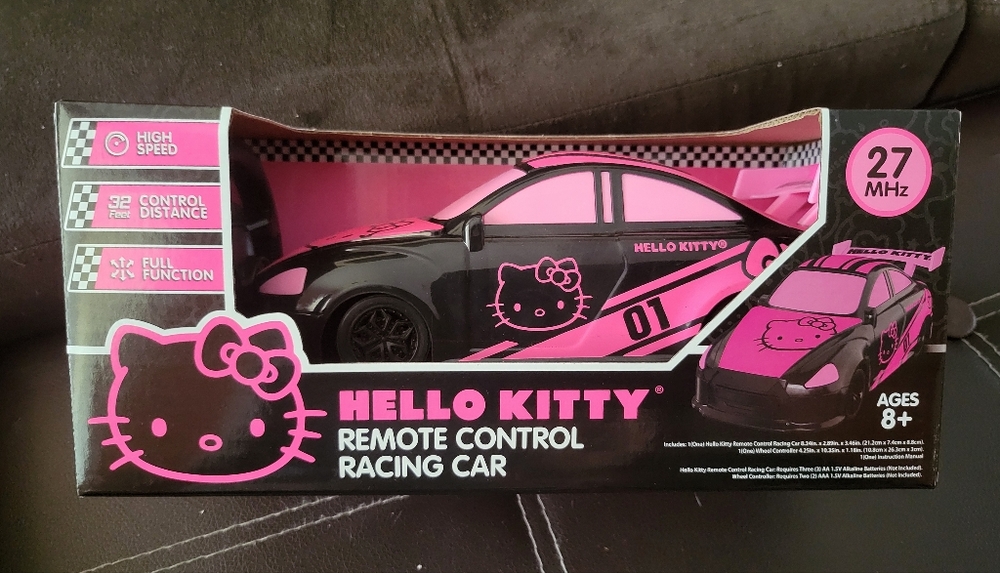 Sanrio Hello Kitty Remote Control Racing Car With Wheel Controller